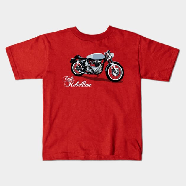 Cafe Rebellion Kids T-Shirt by Siegeworks